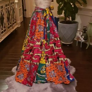 African wax skirt authentic